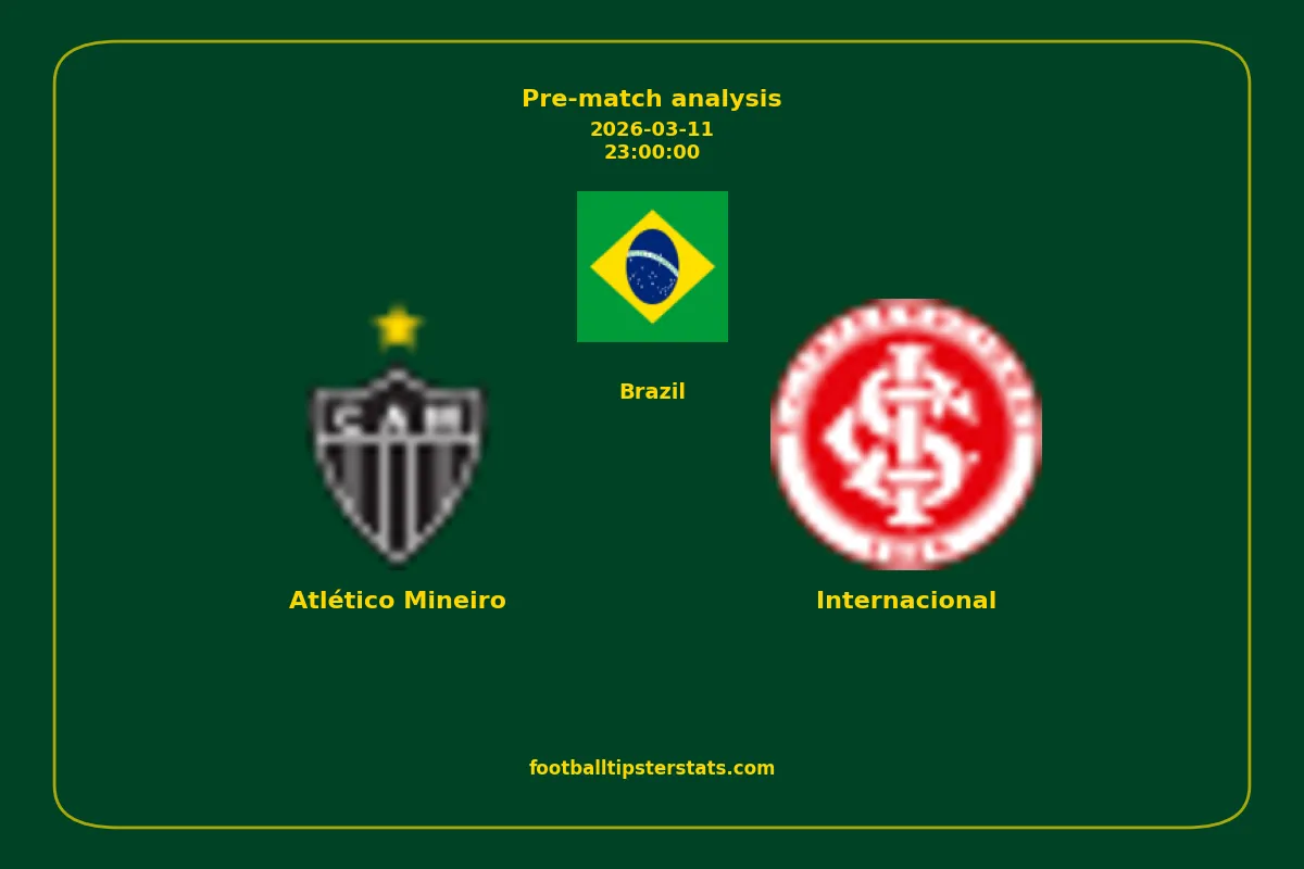 Pre-match analysis: Atlético Mineiro vs Internacional on 2026-03-11